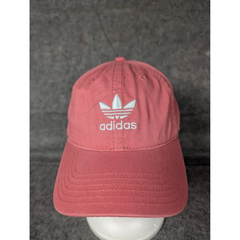 Adidas Adicolor Baseball Cap Coral Pink‎ Trefoil Logo Adjustable Strap